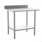 Flash Furniture Reese 430 Stainless Steel 18 Gauge 30-in x 36-in Table w/Adjustable Shelf and 4-in Backsplash NH-WT-3036-GG-B4-GG - alternate 1